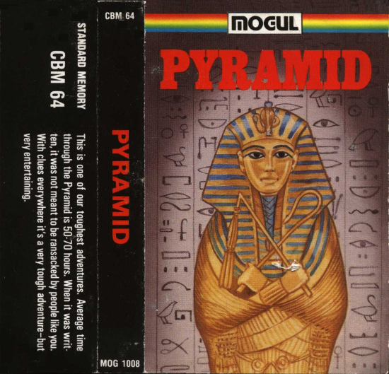 100,000 Pyramid box art for Commodore 64